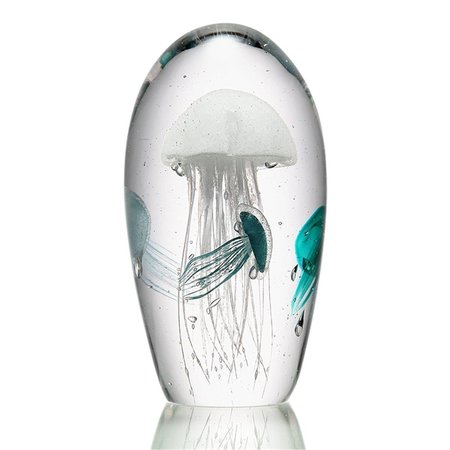 SPI Swimming Jellyfish Quartet Glass Art 58023